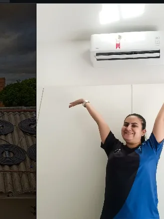 Referência de instalação e climatização com ar-condicionado