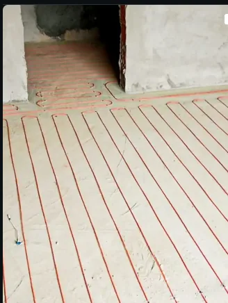 Referência de instalação de piso aquecido